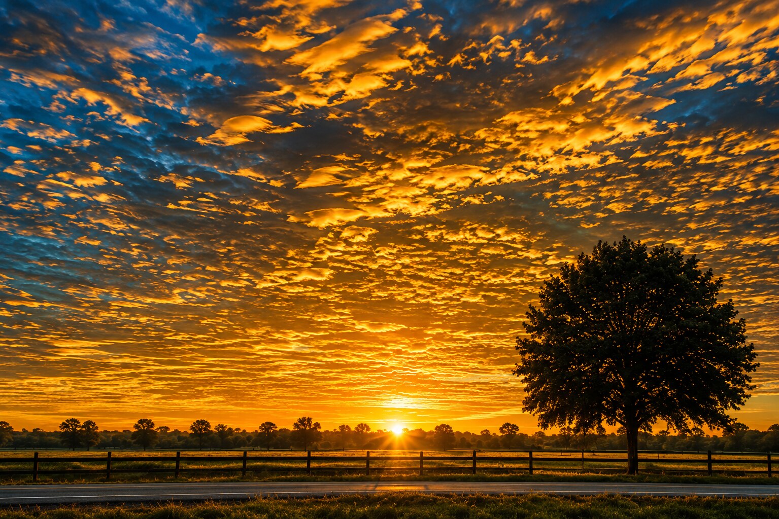 Sunset landscape representing Andrew Tuttle photography