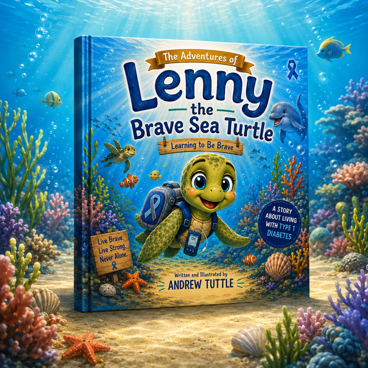 The Adventures of Lenny the Brave Sea Turtle book cover