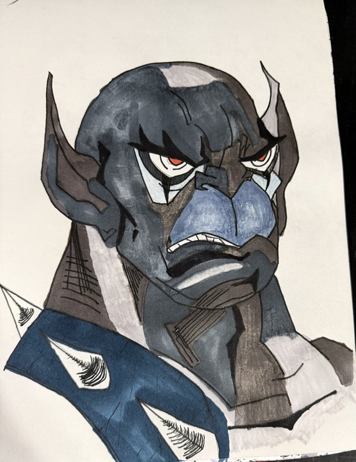 Dark Armored Villain by Andrew Tuttle