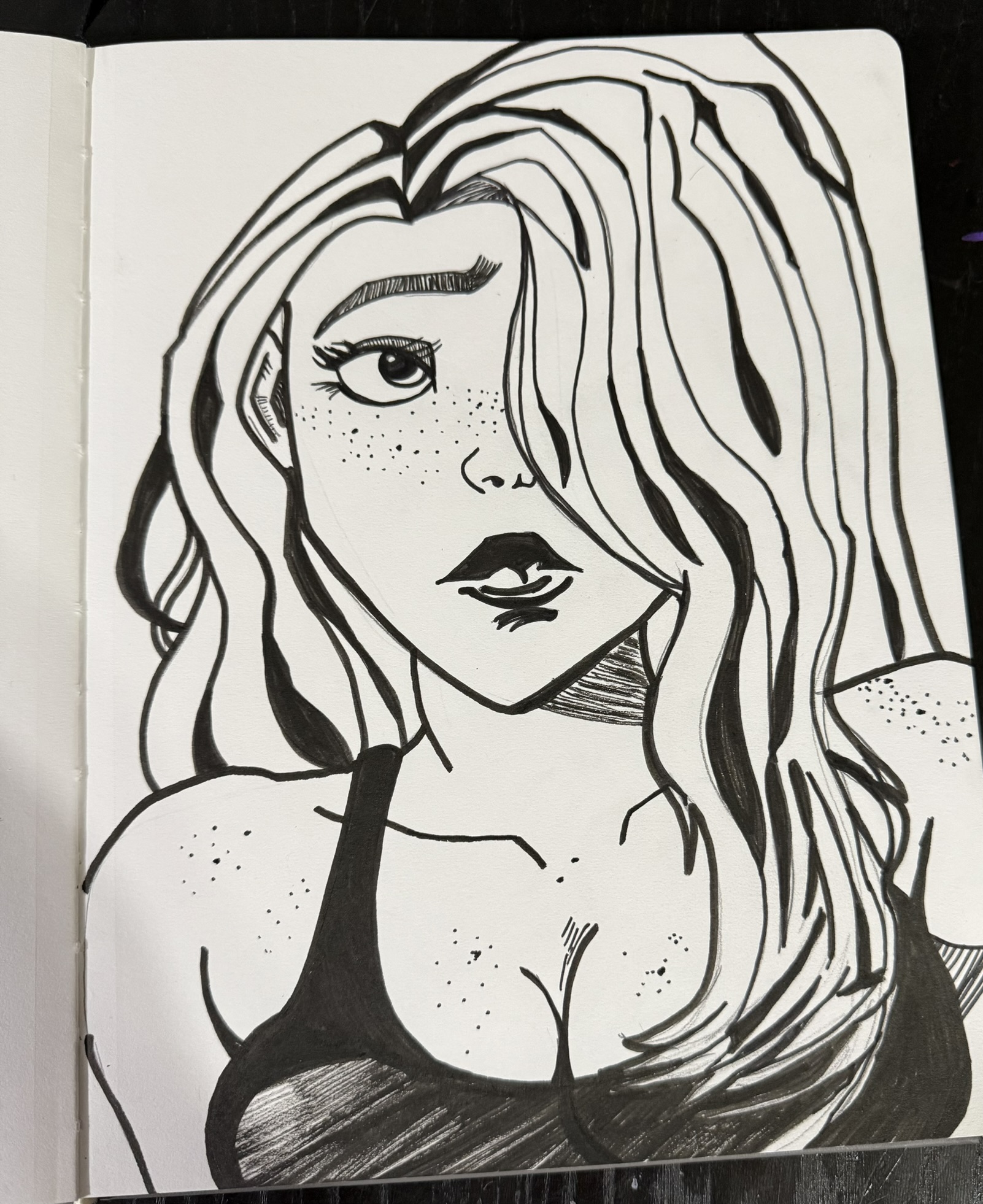 Freckled Portrait by Andrew Tuttle