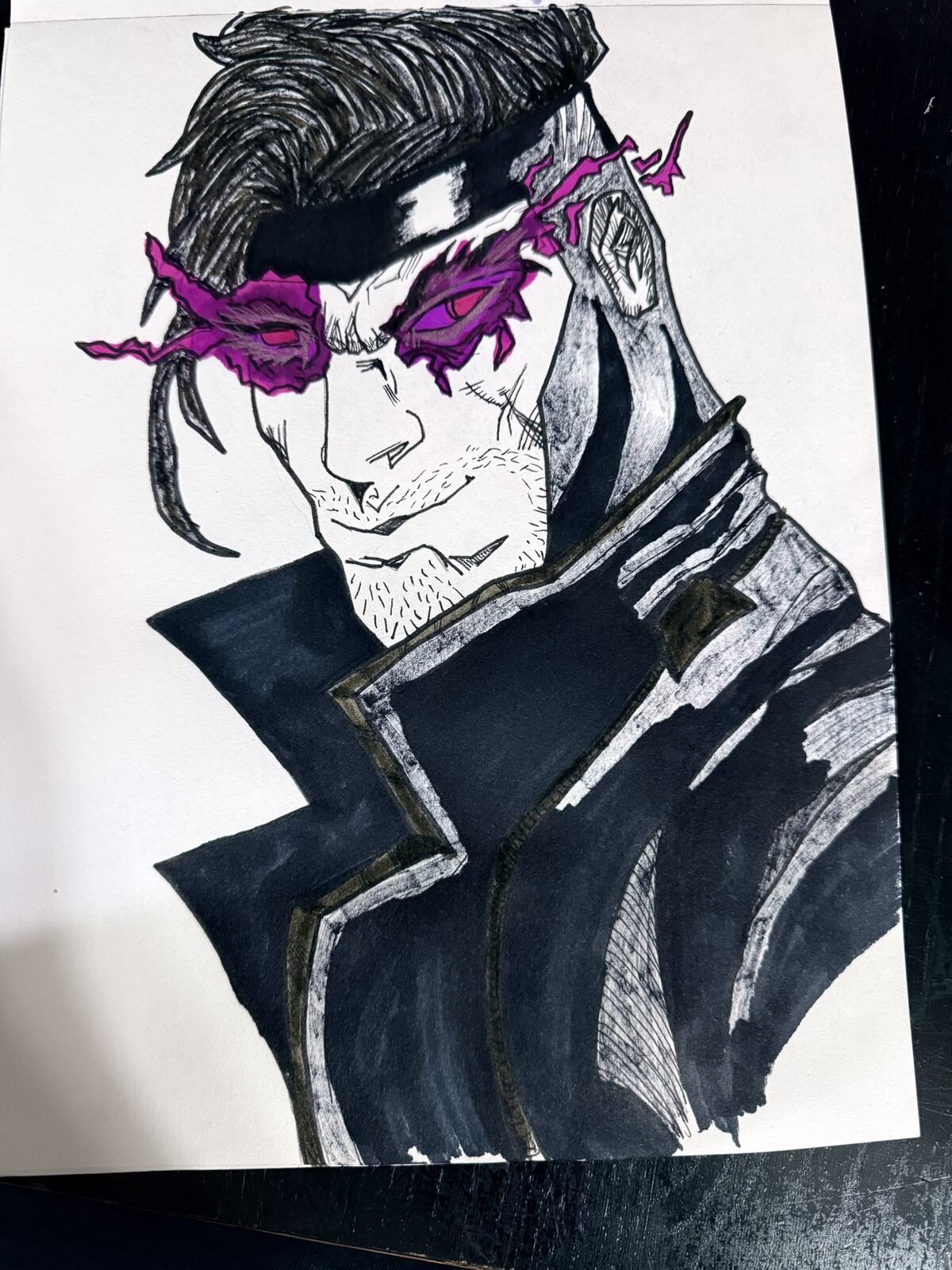 Purple-Eyed Character Study by Andrew Tuttle