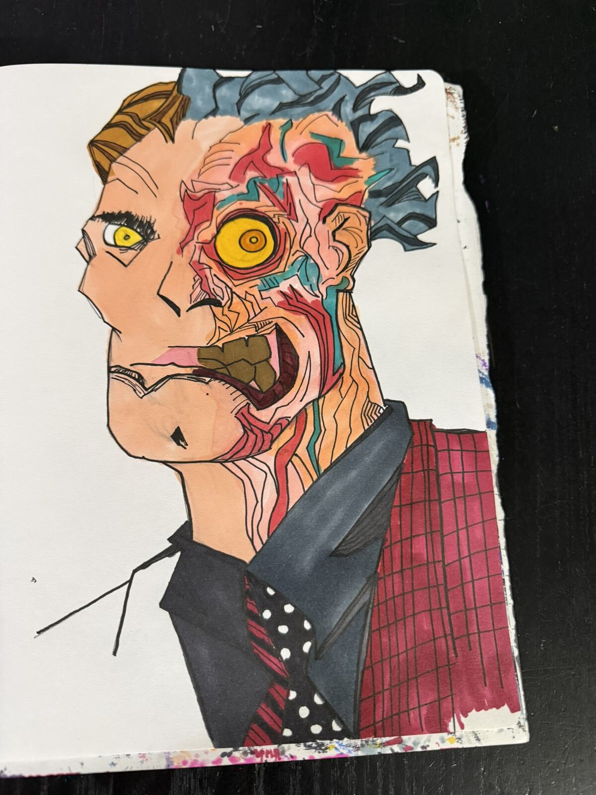 Split-Face Cyborg Study by Andrew Tuttle
