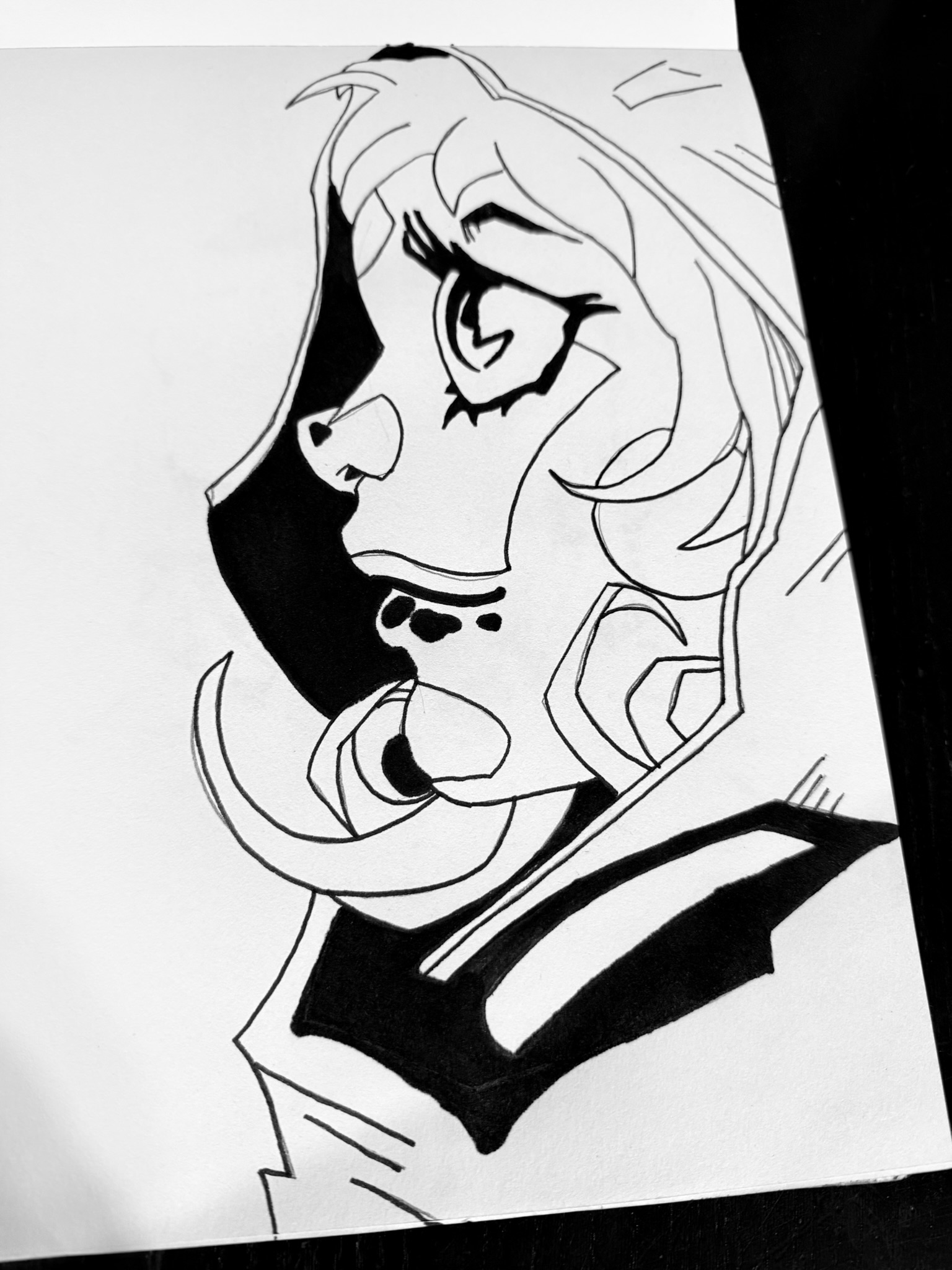 Stylized Heroine Profile by Andrew Tuttle