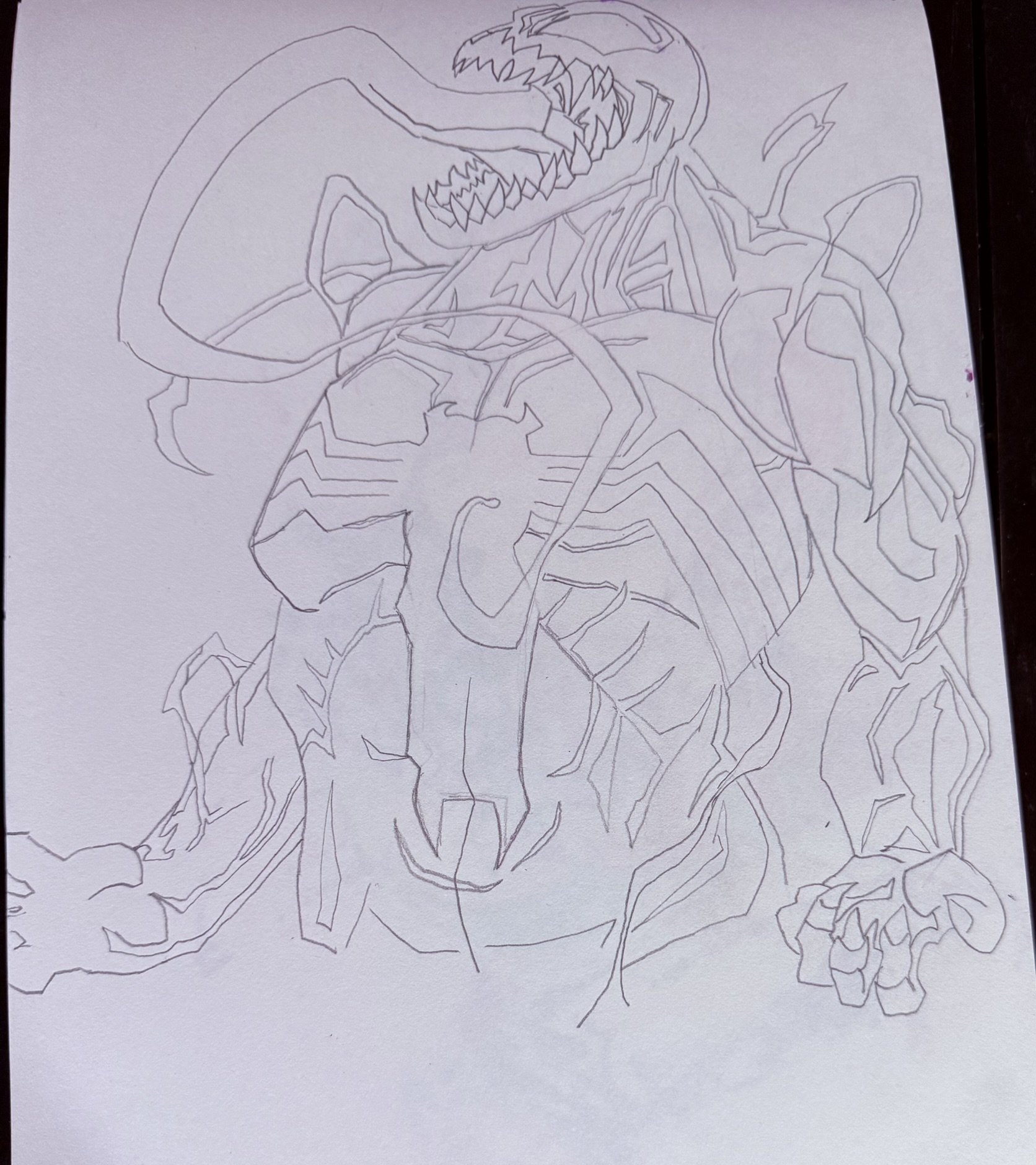 Venom Pencil Study by Andrew Tuttle